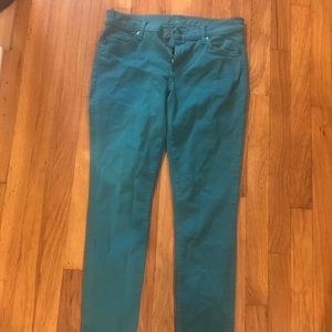 Green slime jeans